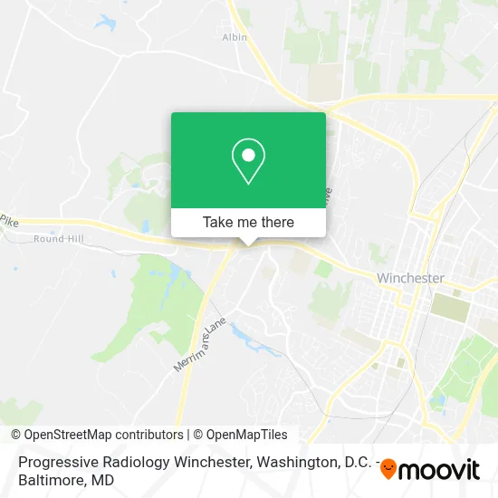 Progressive Radiology Winchester map