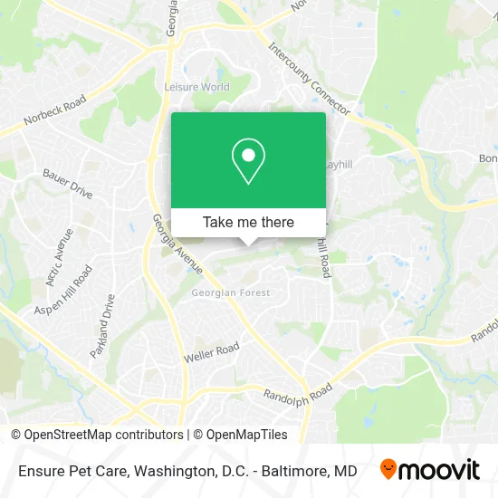 Ensure Pet Care map