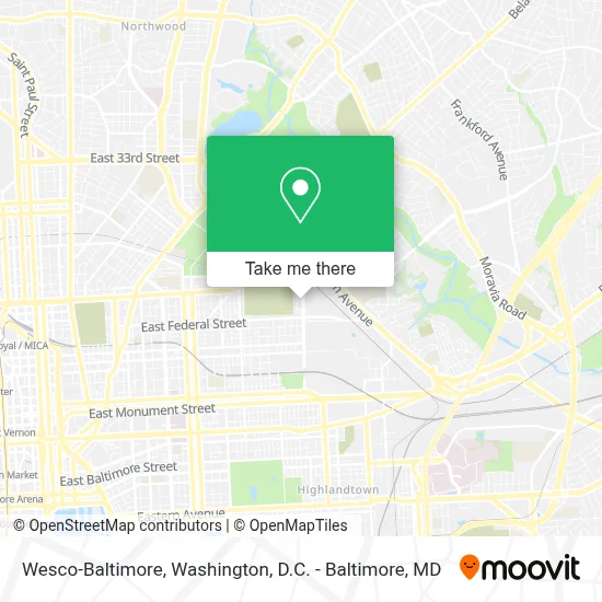 Wesco-Baltimore map