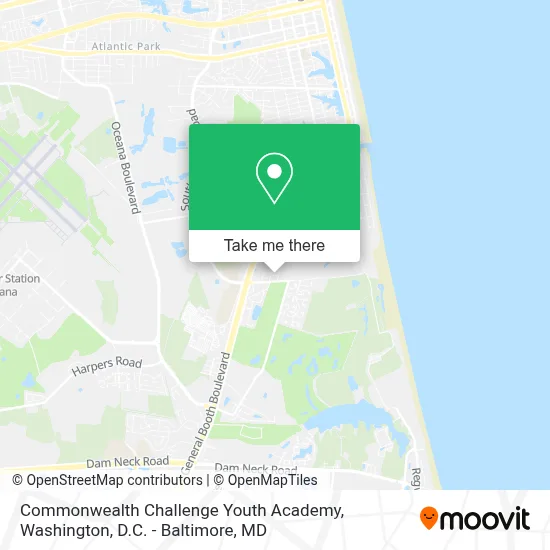 Commonwealth Challenge Youth Academy map