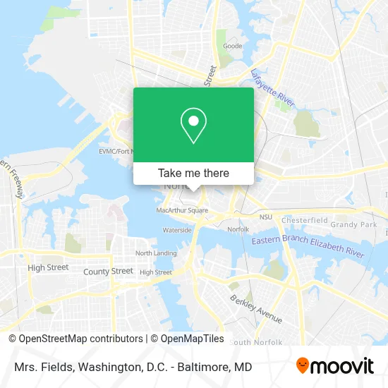 Mrs. Fields map