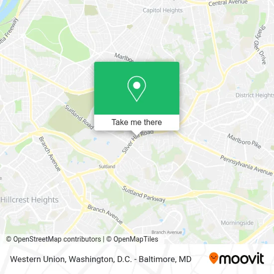 Western Union map