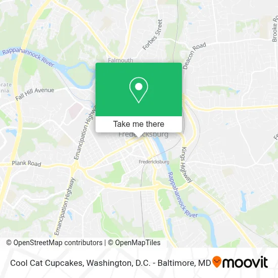 Cool Cat Cupcakes map