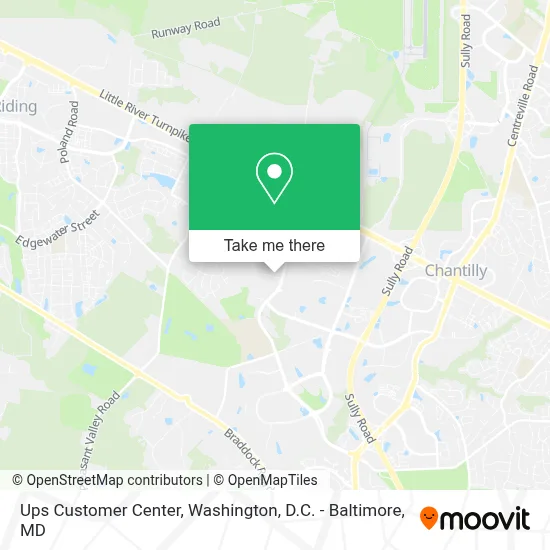 Ups Customer Center map