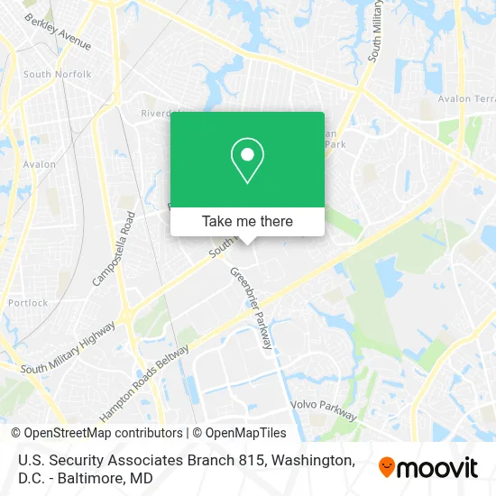 U.S. Security Associates Branch 815 map