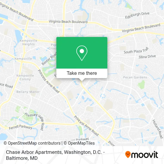 Chase Arbor Apartments map