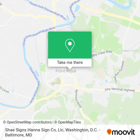 Shae Signs Hanna Sign Co, Llc map