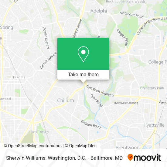 Sherwin-Williams map