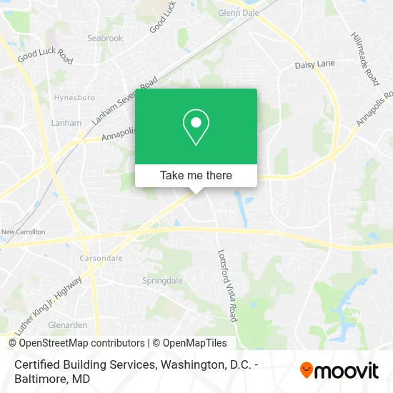 Certified Building Services map