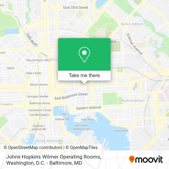 Johns Hopkins Wilmer Operating Rooms map