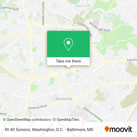 Rt 40 Sunoco map