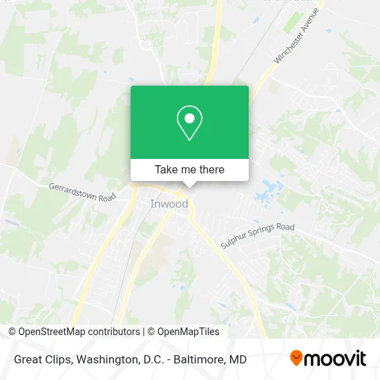 Great Clips map