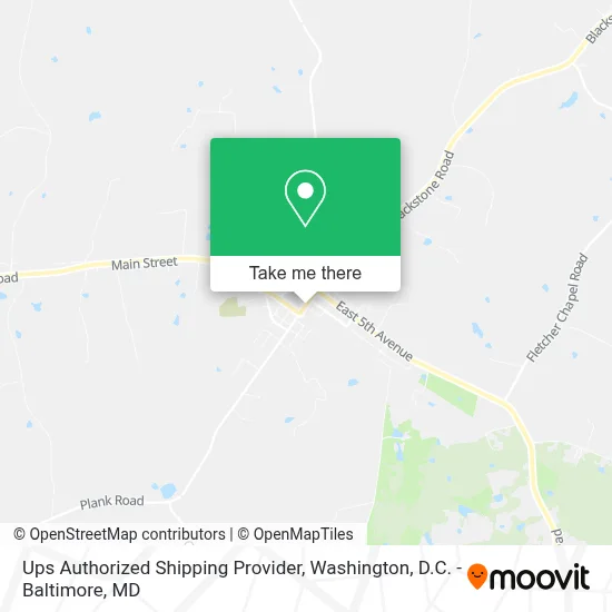 Ups Authorized Shipping Provider map