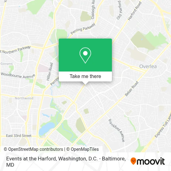 Events at the Harford map