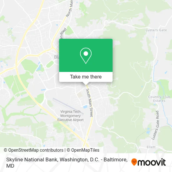 Skyline National Bank map
