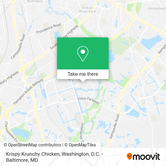 Krispy Krunchy Chicken map