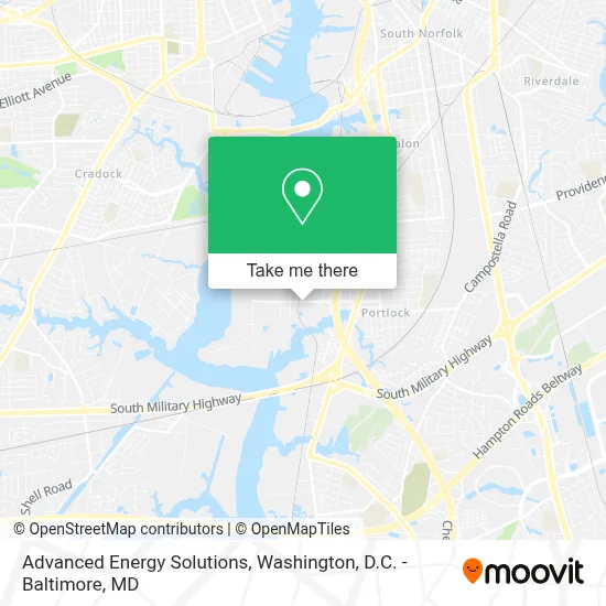 Advanced Energy Solutions map