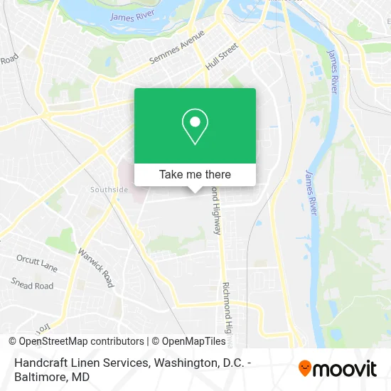 Handcraft Linen Services map