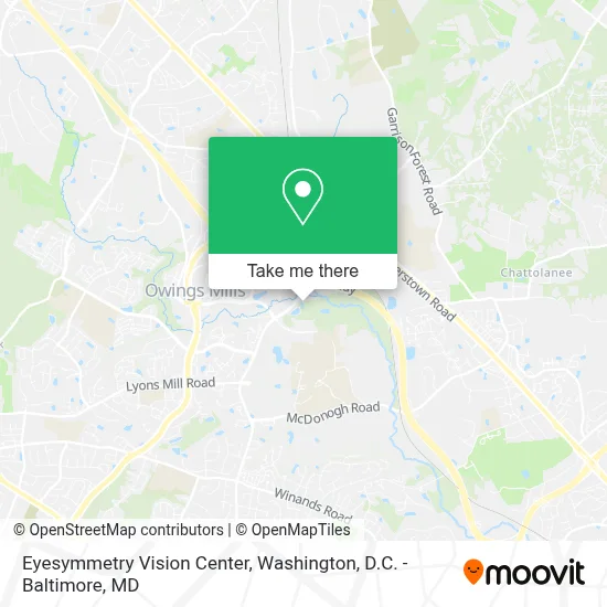 Eyesymmetry Vision Center map