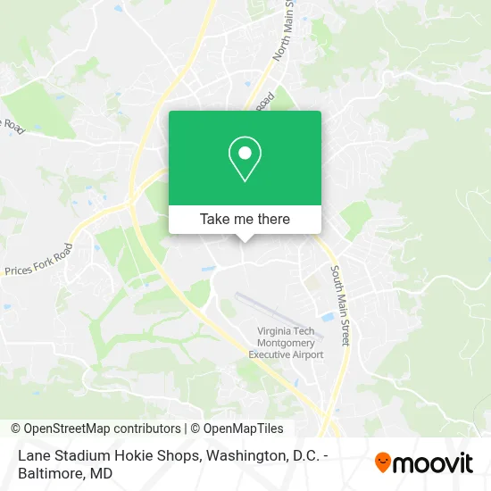 Lane Stadium Hokie Shops map