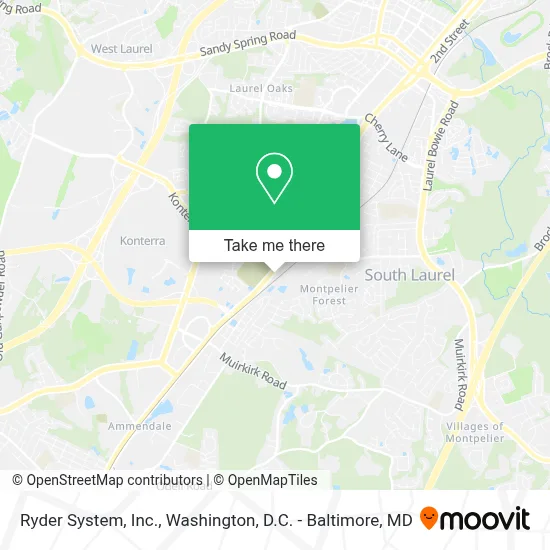 Ryder System, Inc. map
