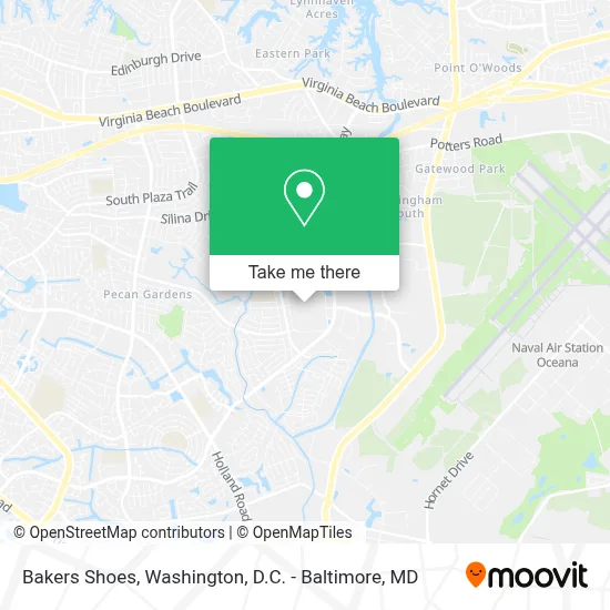 Bakers Shoes map