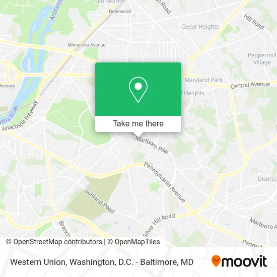 Western Union map