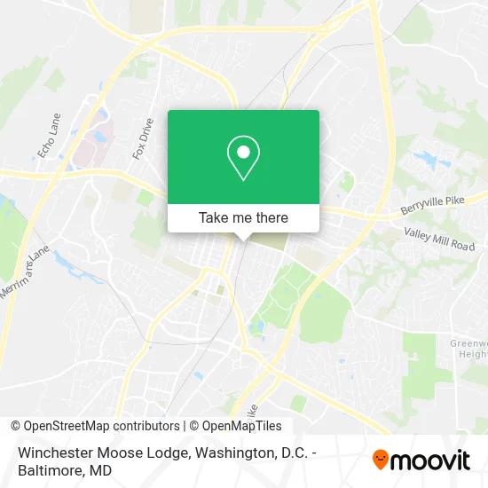 Winchester Moose Lodge map