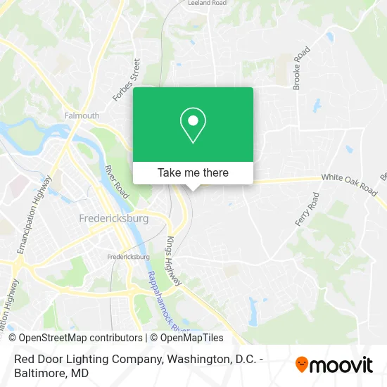 Red Door Lighting Company map