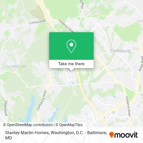 Stanley Martin Homes map