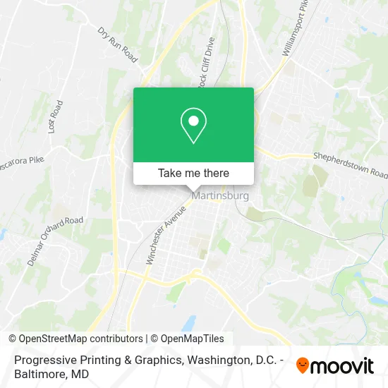 Progressive Printing & Graphics map