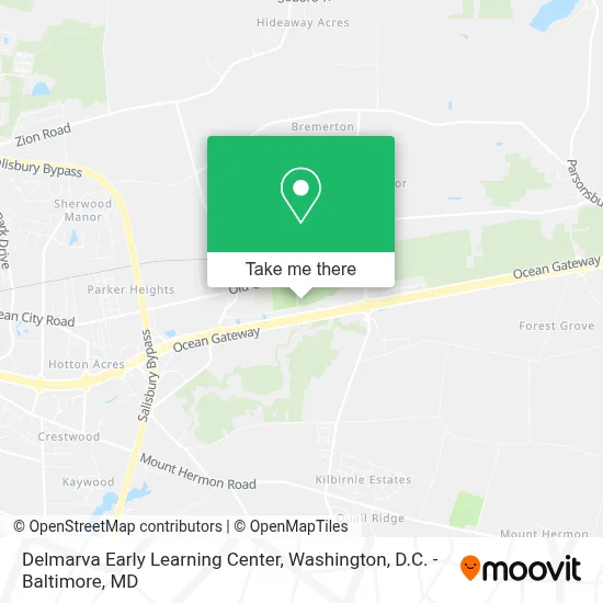Delmarva Early Learning Center map