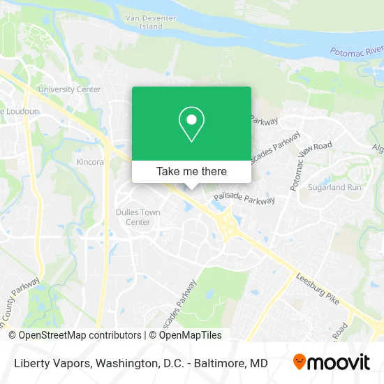 Liberty Vapors map