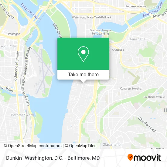 Dunkin' map