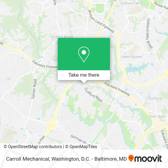 Carroll Mechanical map