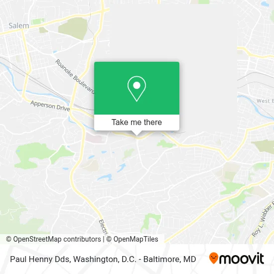 Paul Henny Dds map