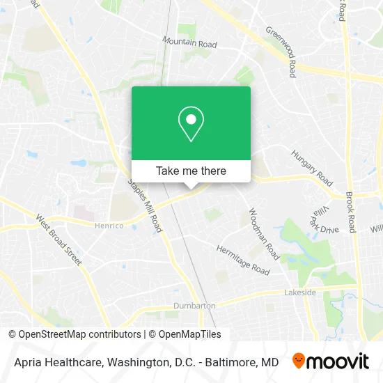 Apria Healthcare map