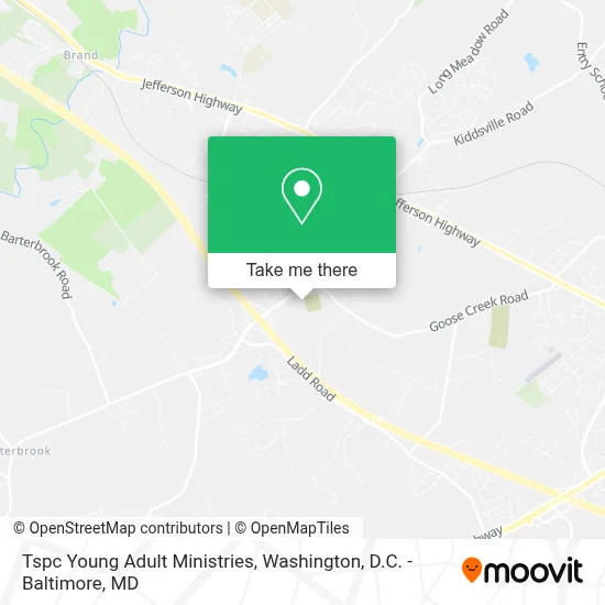Tspc Young Adult Ministries map
