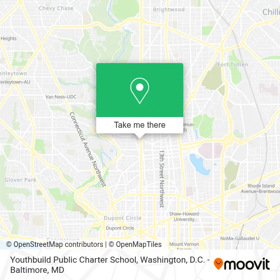Youthbuild Public Charter School map