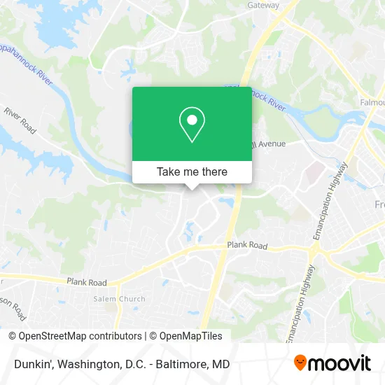 Dunkin' map