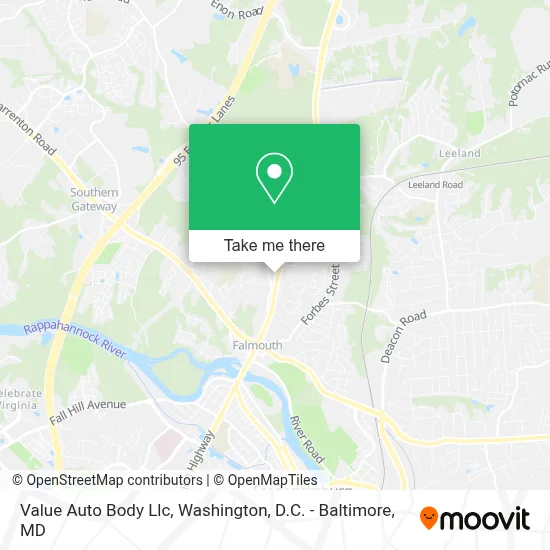 Value Auto Body Llc map