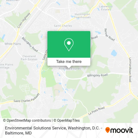 Environmental Solutions Service map