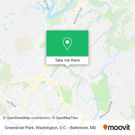Greenbriar Park map