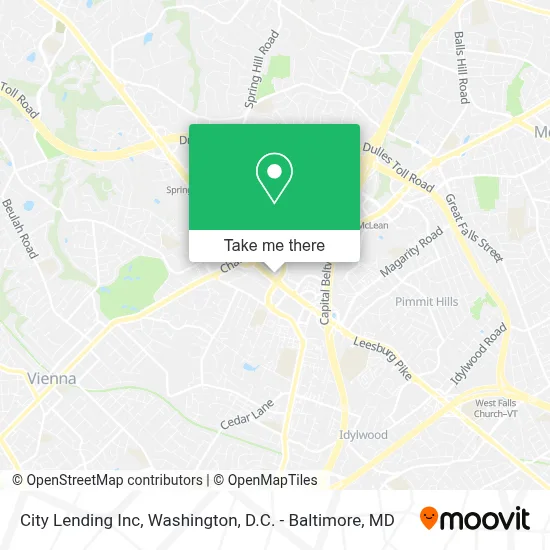 City Lending Inc map