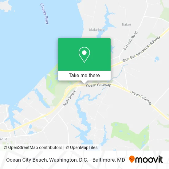 Ocean City Beach map