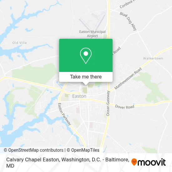 Calvary Chapel Easton map