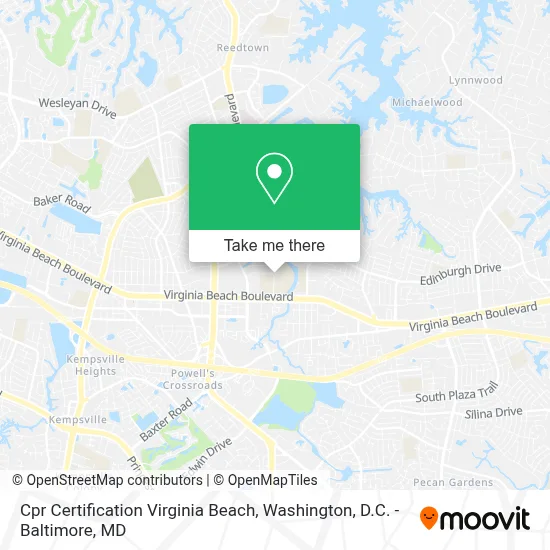 Cpr Certification Virginia Beach map