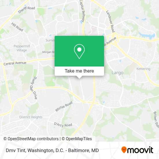 Dmv Tint map