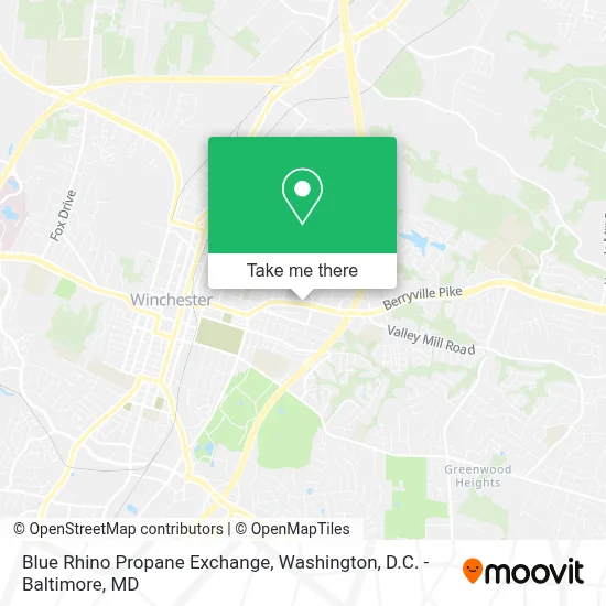Blue Rhino Propane Exchange map