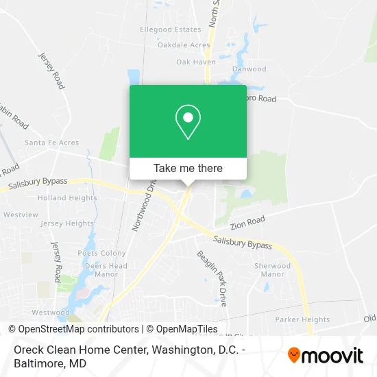 Oreck Clean Home Center map